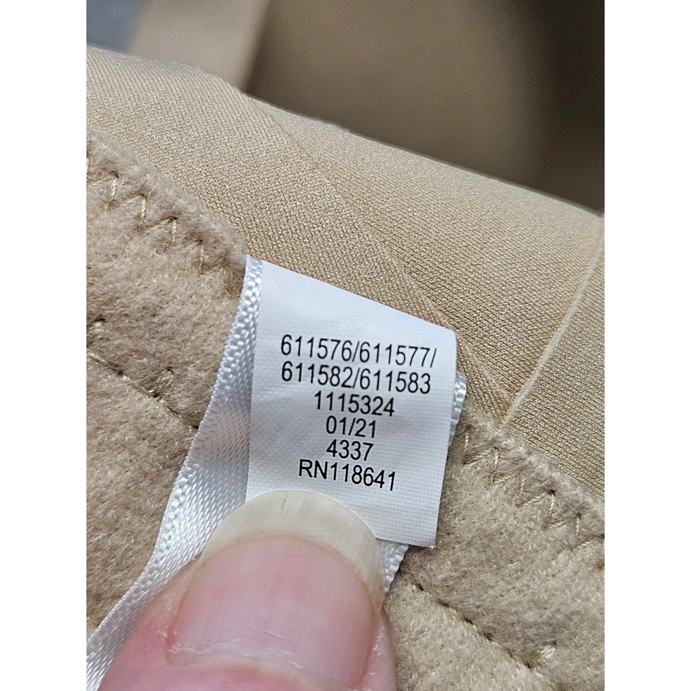 Cacique Tan Smooth Lightly Lined Full Coverage T-Shirt Bra 42F Nude 1115324 - Picture 4 of 4